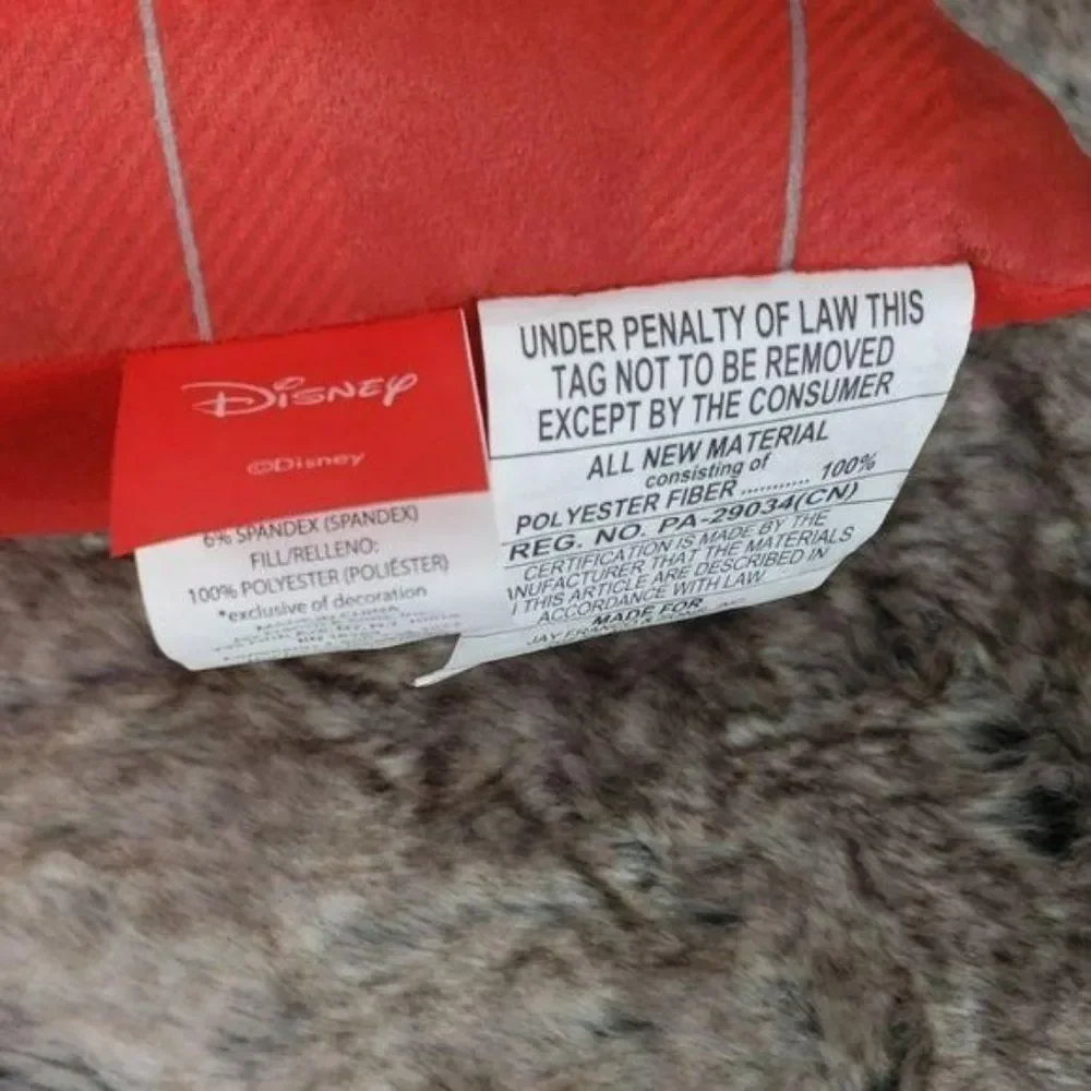 Disney Minnie Mouse Christmas Red Soft‎ Throw Pillow New